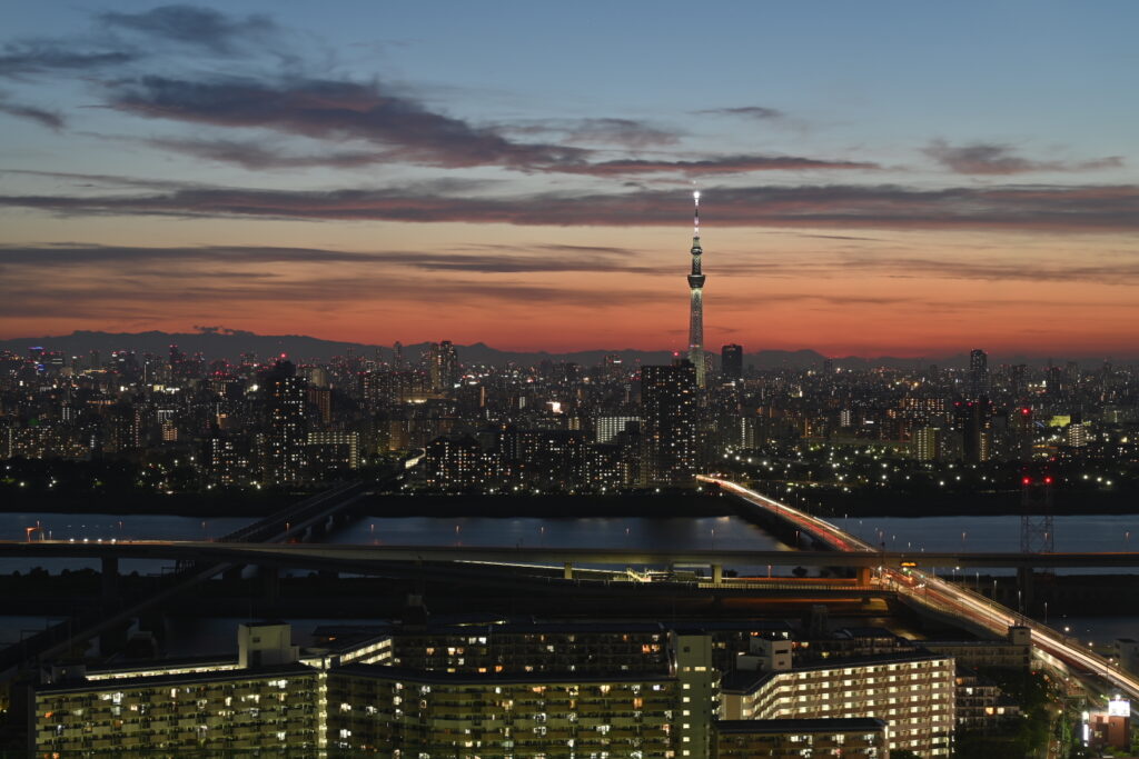 タワーホール船堀からの夜景